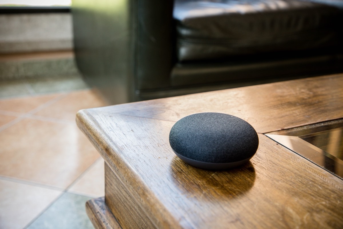 Networked wireless speakers in a modern living room
